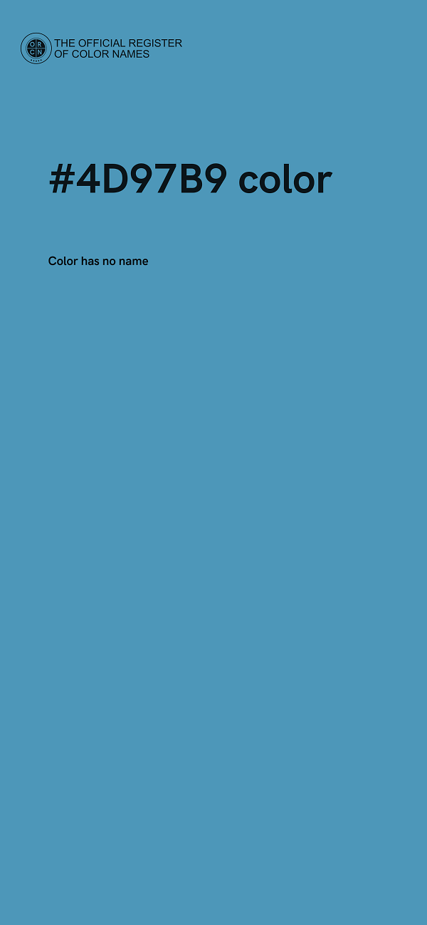#4D97B9 color image
