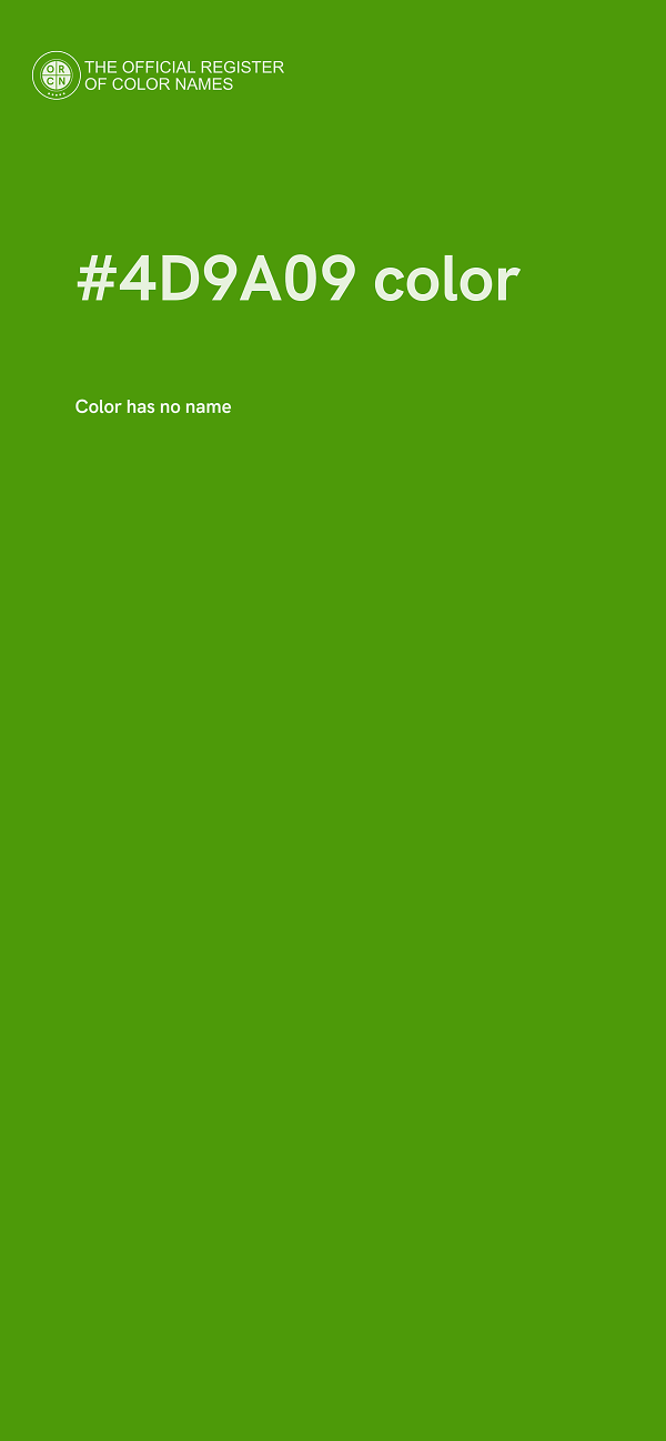 #4D9A09 color image