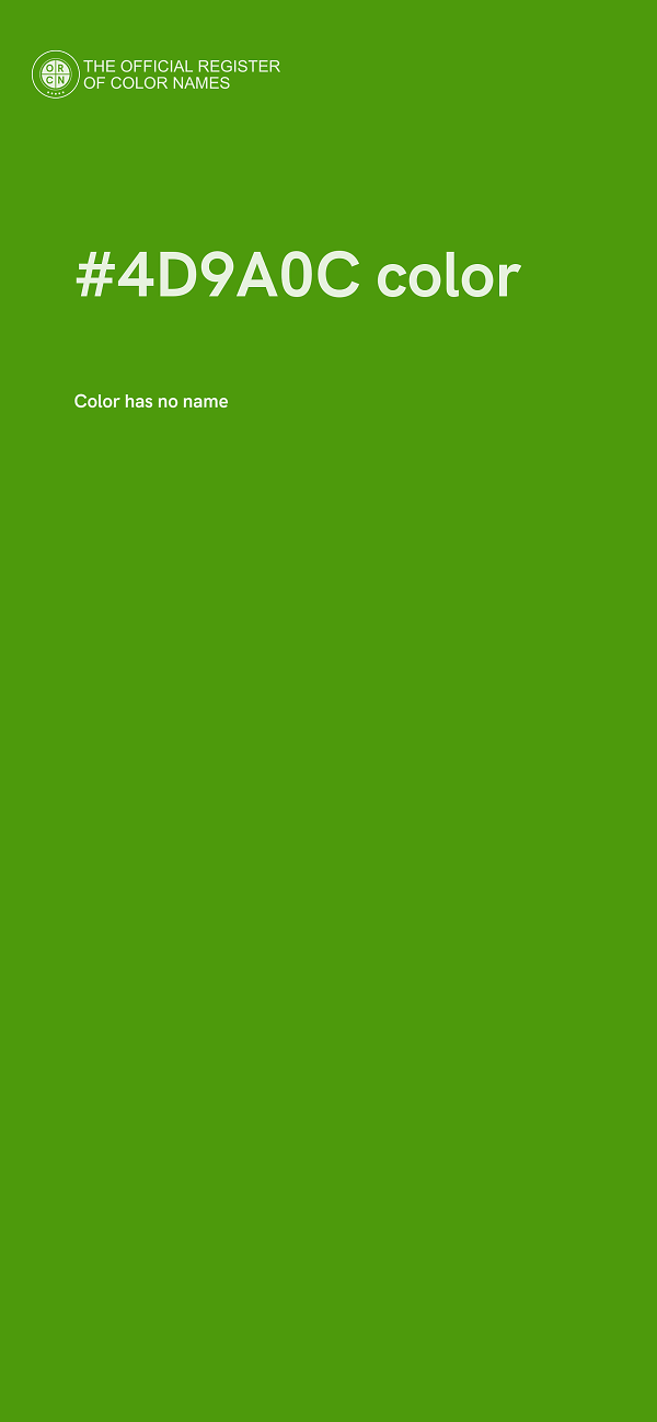 #4D9A0C color image