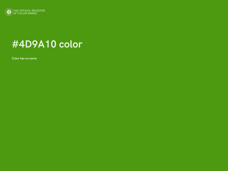 #4D9A10 color image