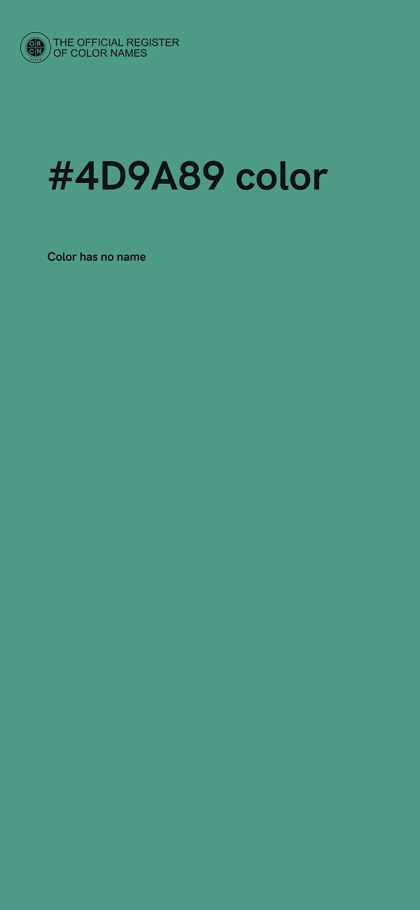 #4D9A89 color image