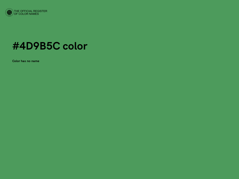 #4D9B5C color image