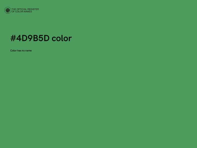 #4D9B5D color image