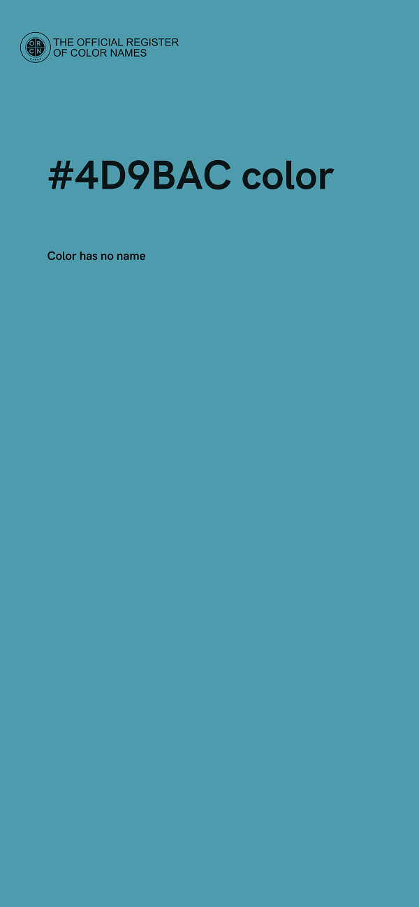 #4D9BAC color image
