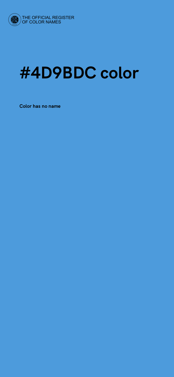 #4D9BDC color image