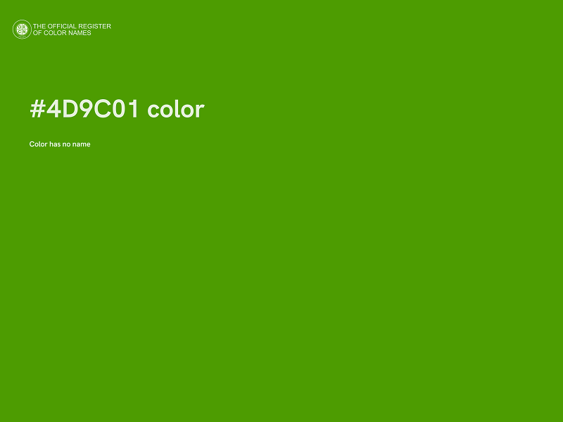 #4D9C01 color image