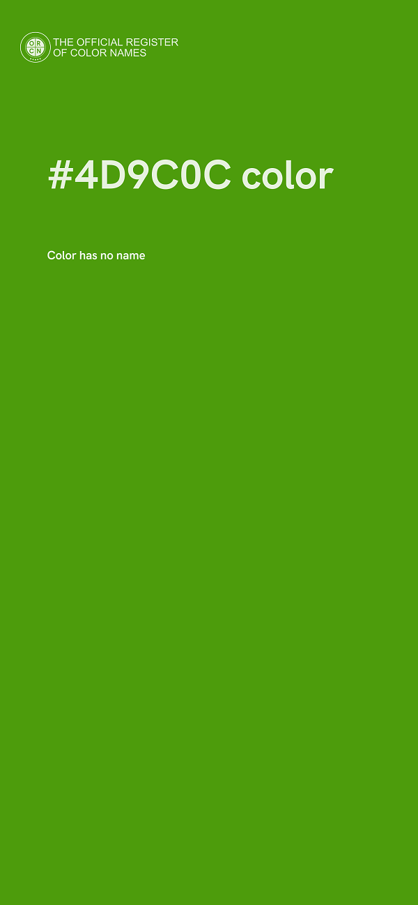 #4D9C0C color image