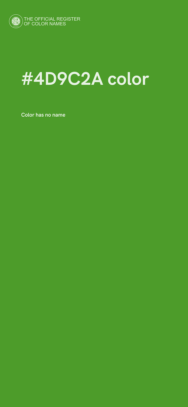 #4D9C2A color image