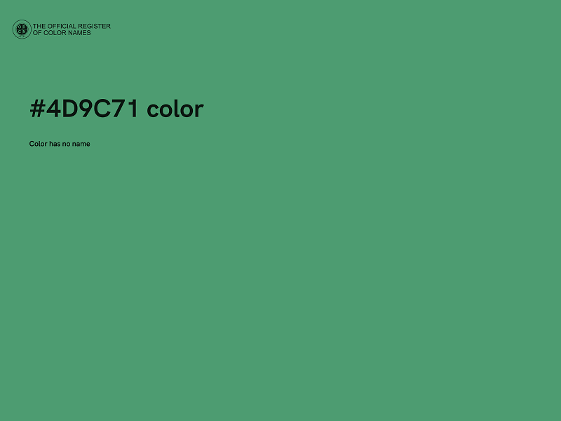 #4D9C71 color image