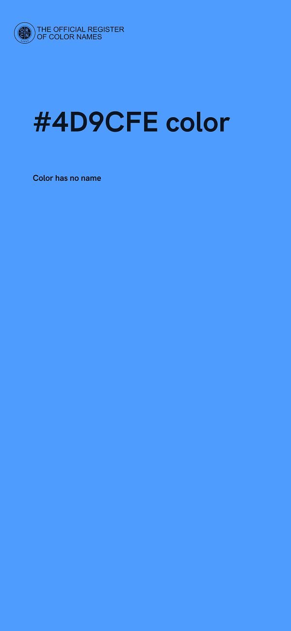 #4D9CFE color image
