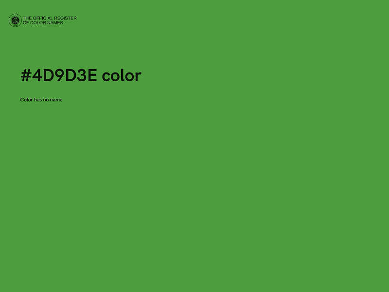 #4D9D3E color image