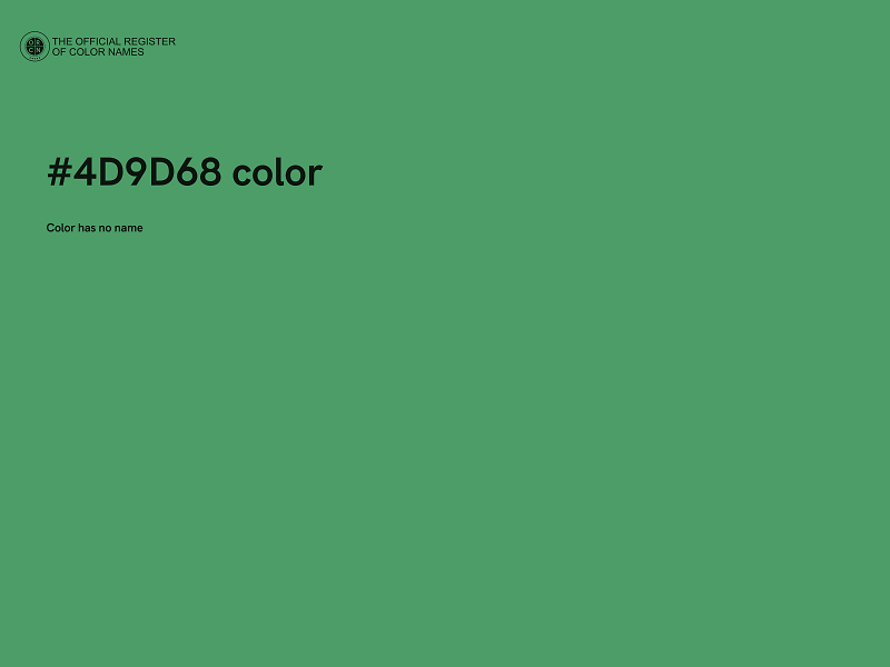 #4D9D68 color image