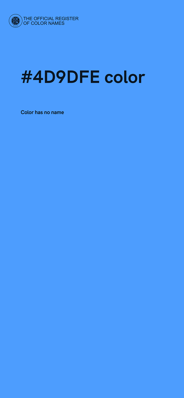 #4D9DFE color image