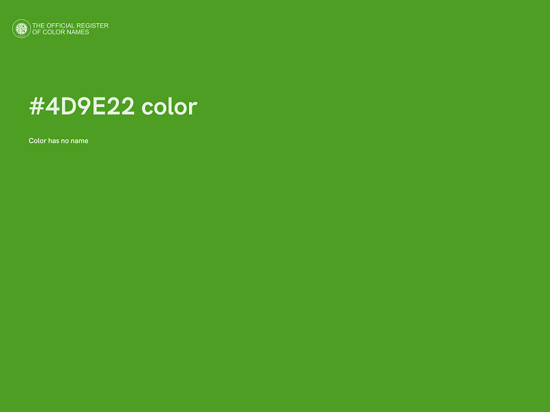 #4D9E22 color image
