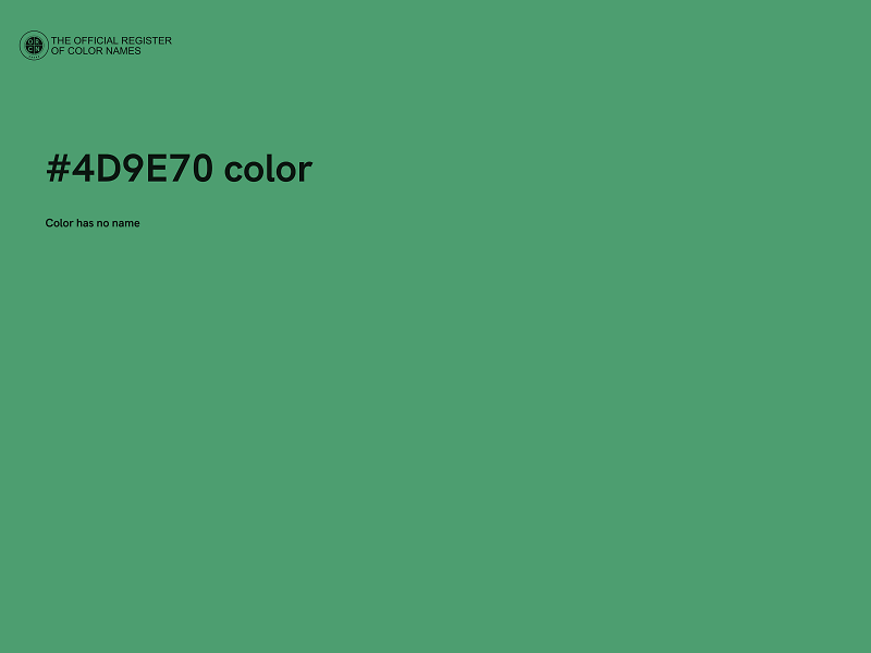 #4D9E70 color image