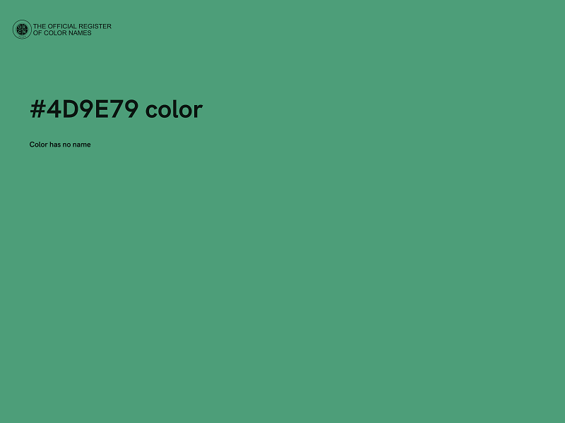 #4D9E79 color image