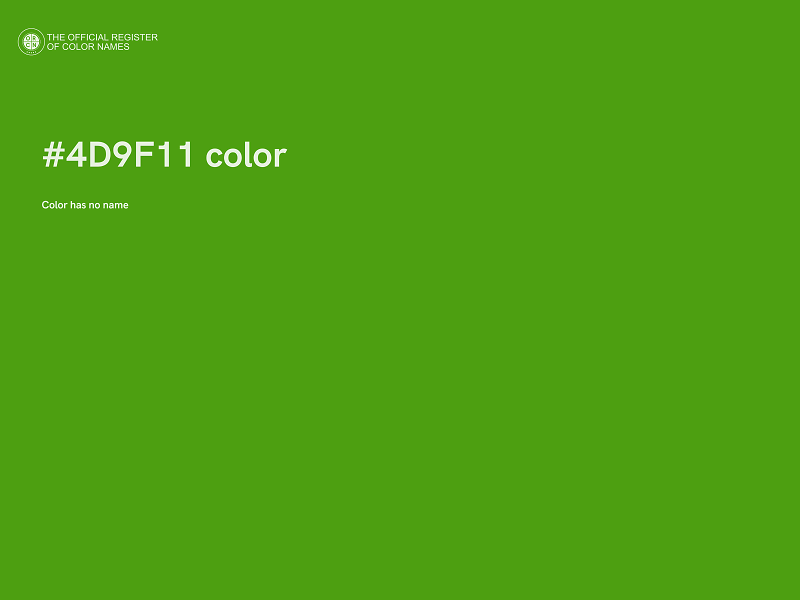 #4D9F11 color image