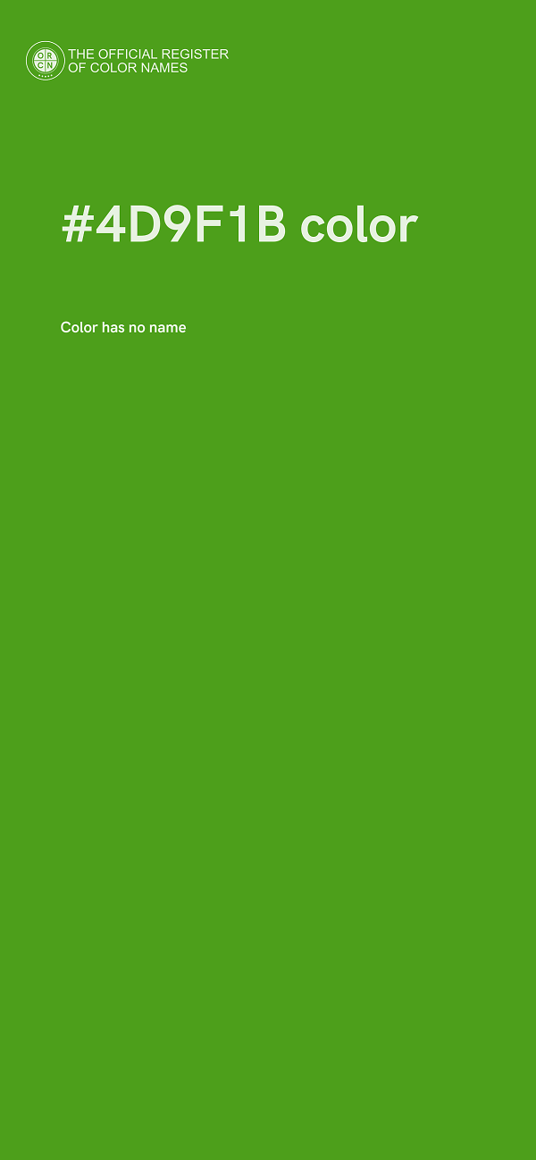 #4D9F1B color image