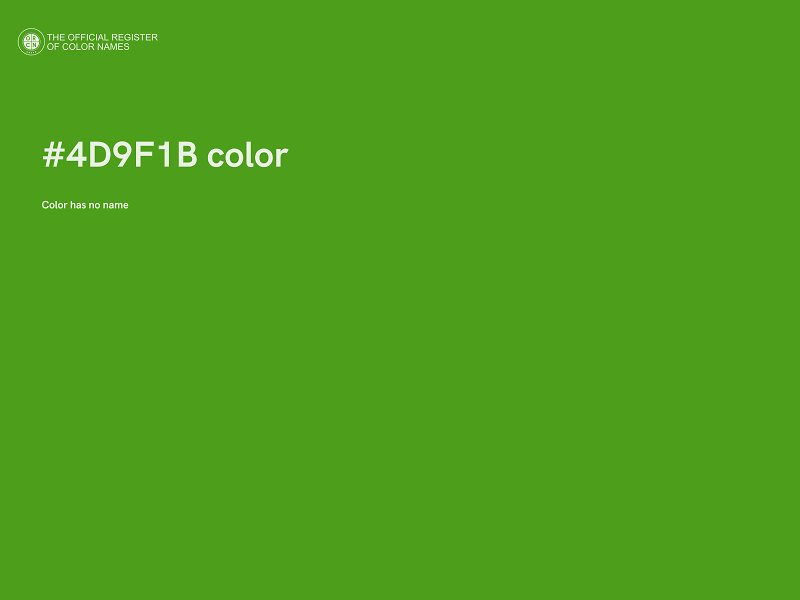 #4D9F1B color image