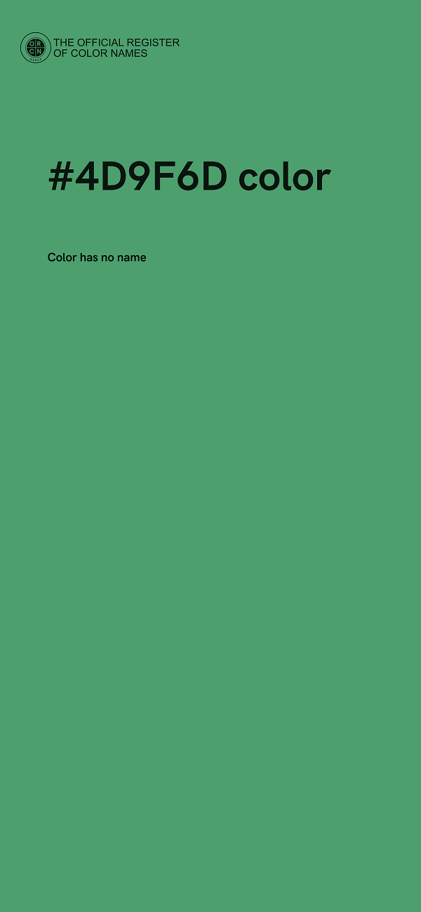 #4D9F6D color image
