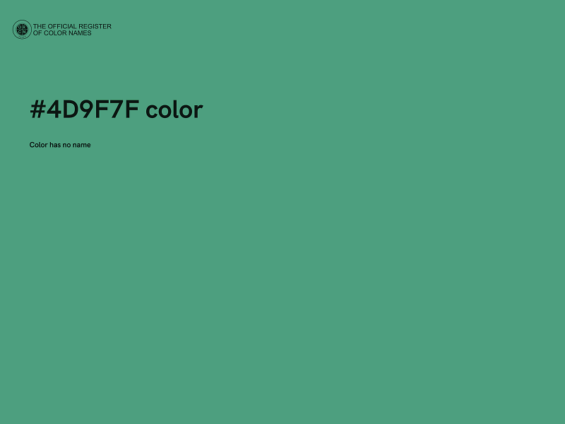 #4D9F7F color image