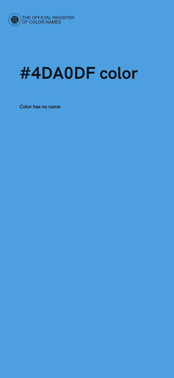#4DA0DF color image