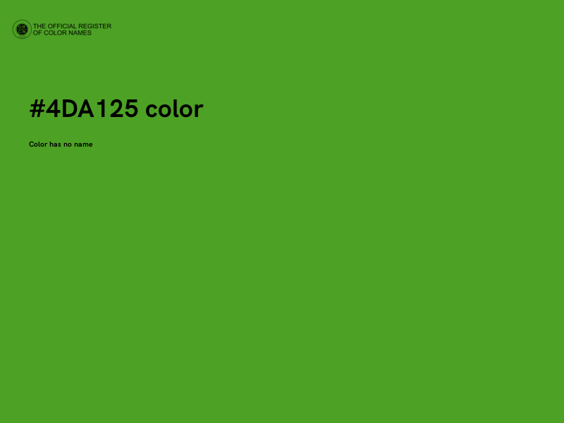 #4DA125 color image