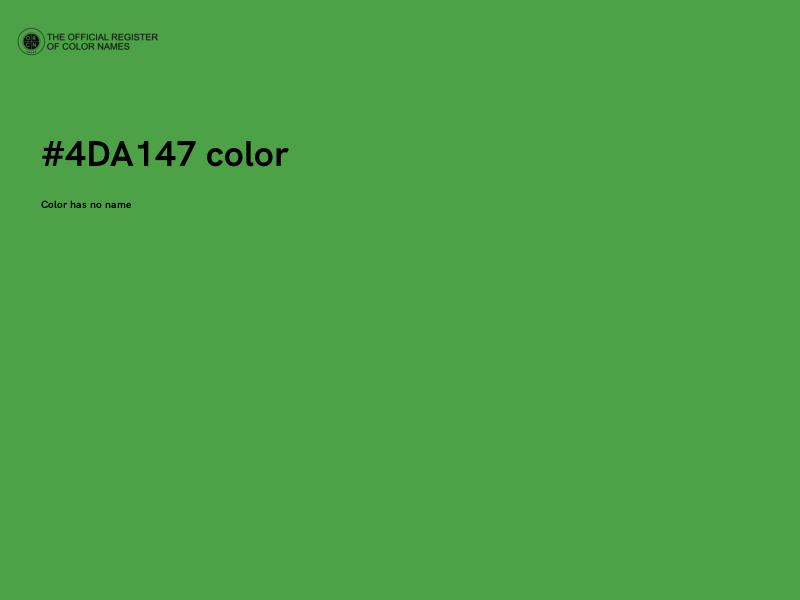 #4DA147 color image