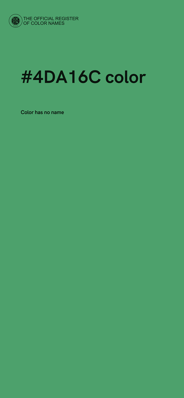 #4DA16C color image