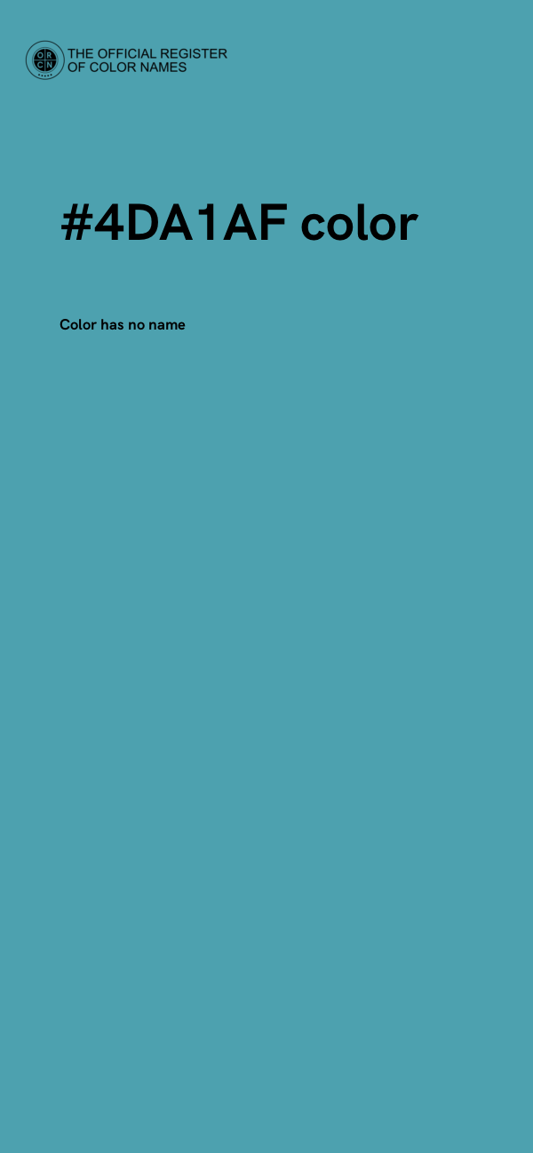 #4DA1AF color image