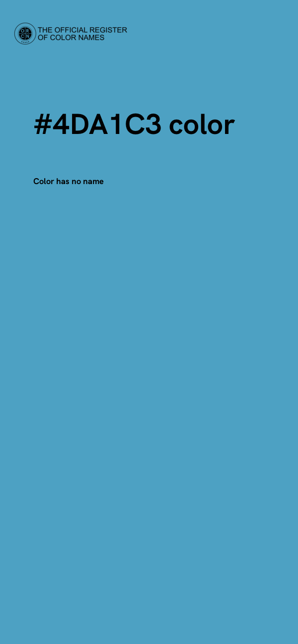 #4DA1C3 color image