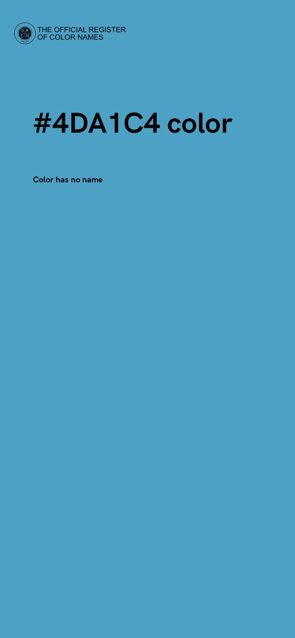#4DA1C4 color image