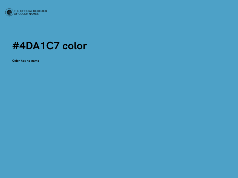 #4DA1C7 color image