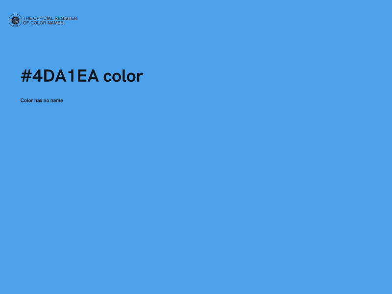 #4DA1EA color image