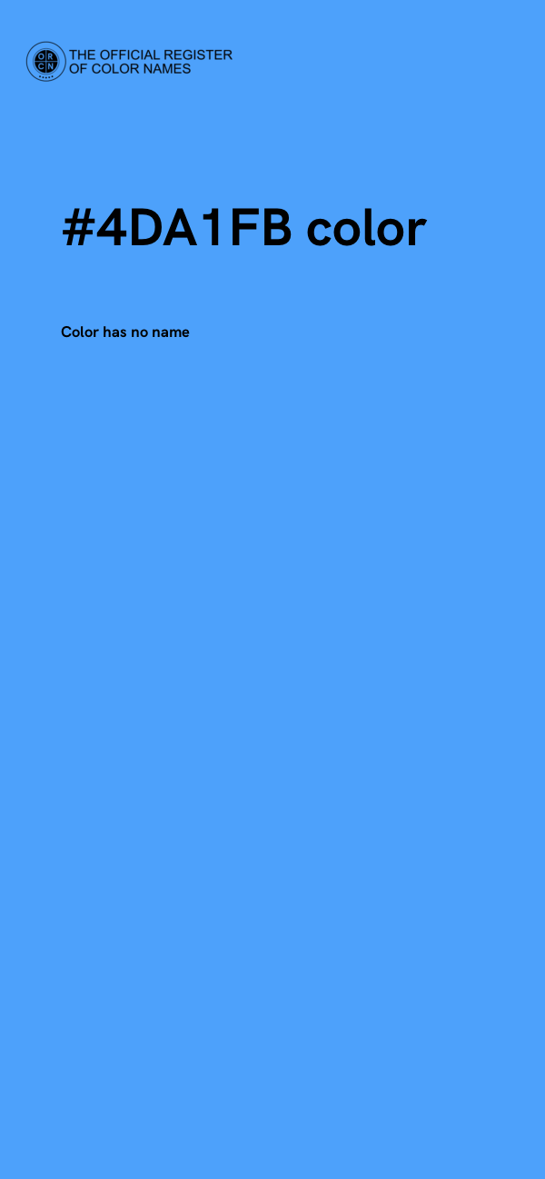 #4DA1FB color image