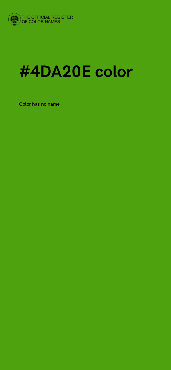 #4DA20E color image