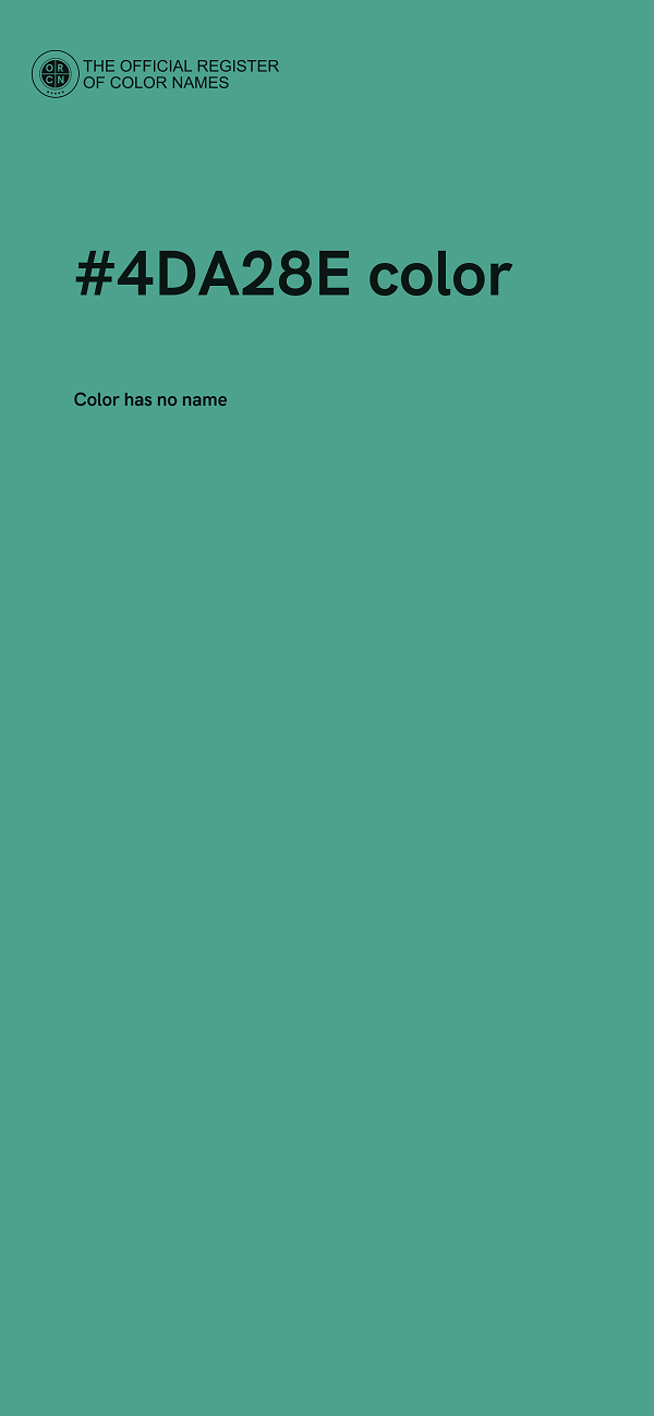 #4DA28E color image