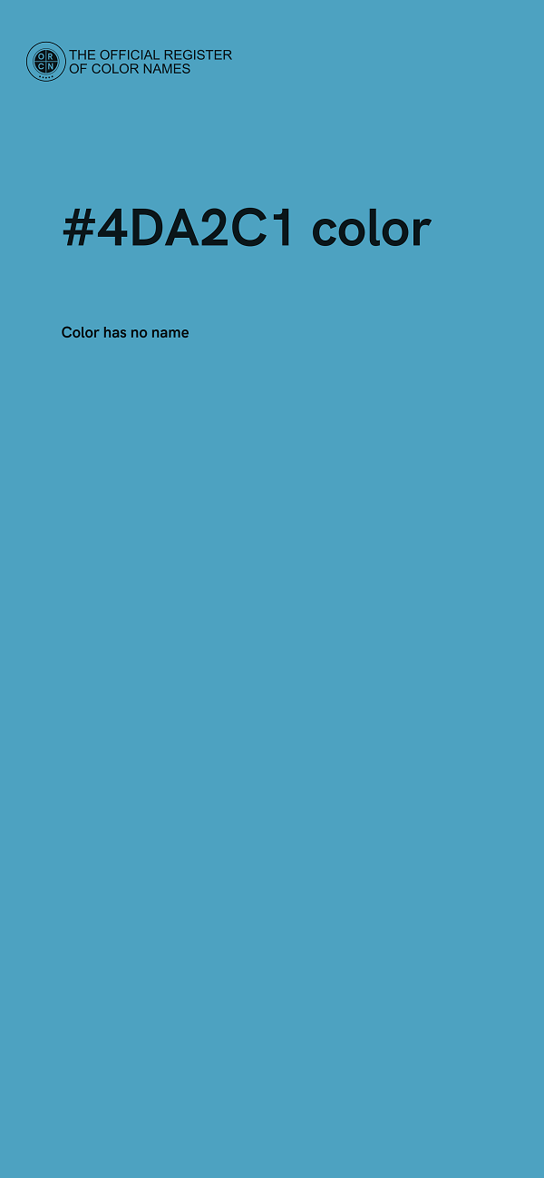 #4DA2C1 color image