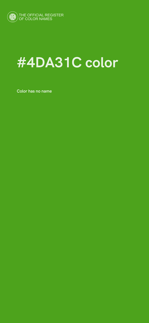 #4DA31C color image