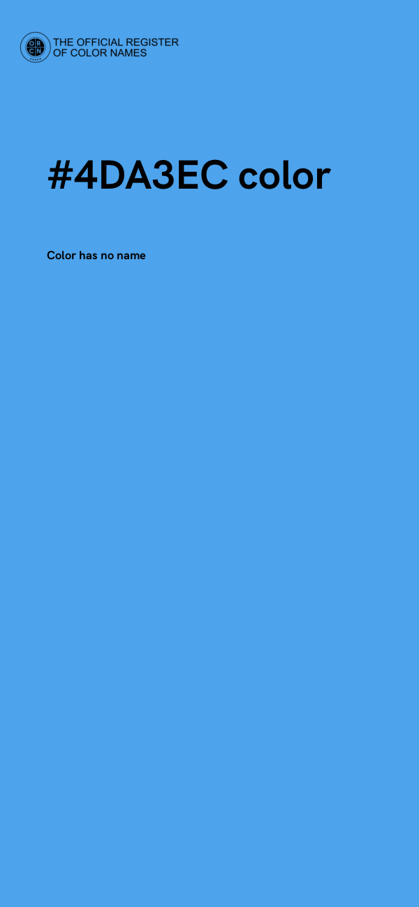 #4DA3EC color image
