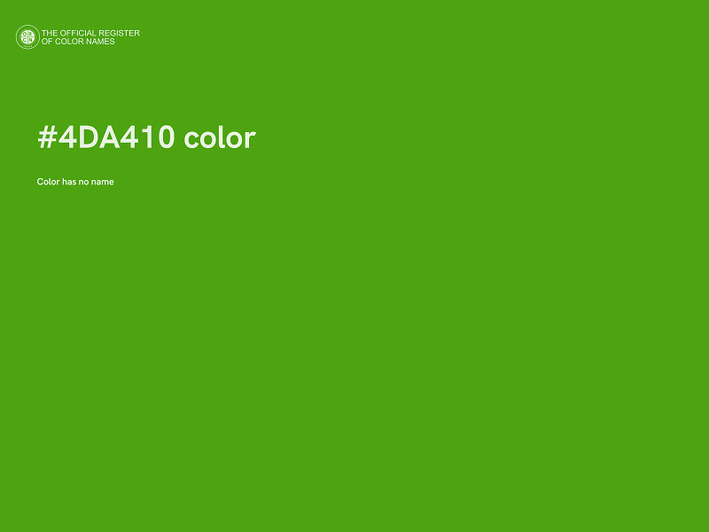 #4DA410 color image