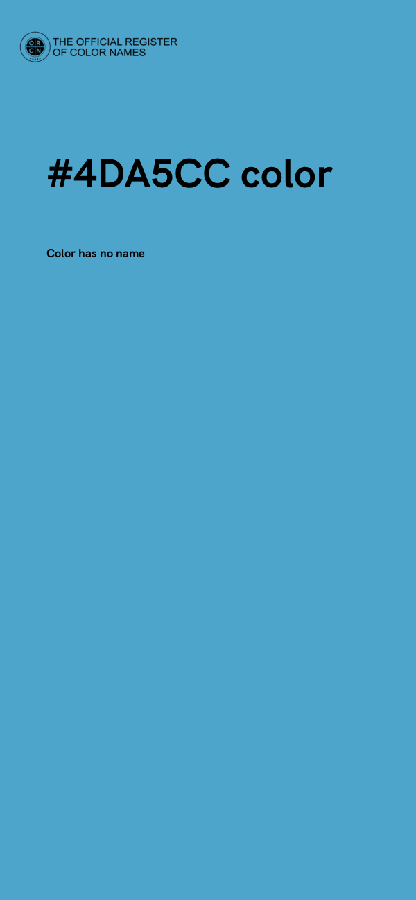#4DA5CC color image