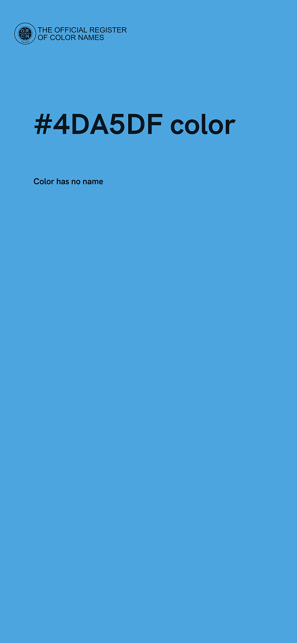 #4DA5DF color image