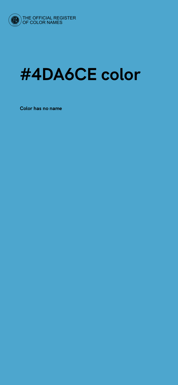 #4DA6CE color image