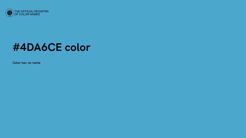 #4DA6CE color image