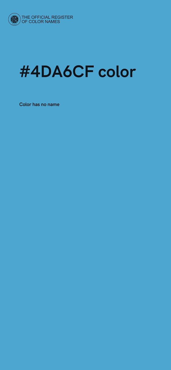 #4DA6CF color image