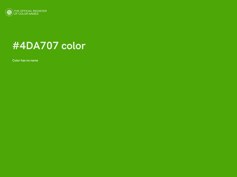 #4DA707 color image