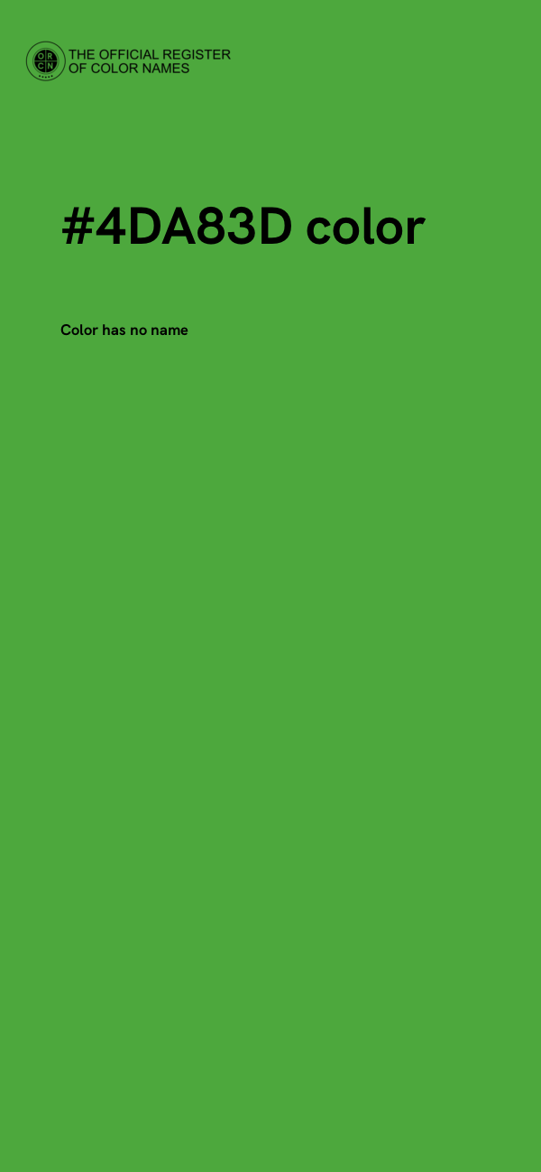 #4DA83D color image