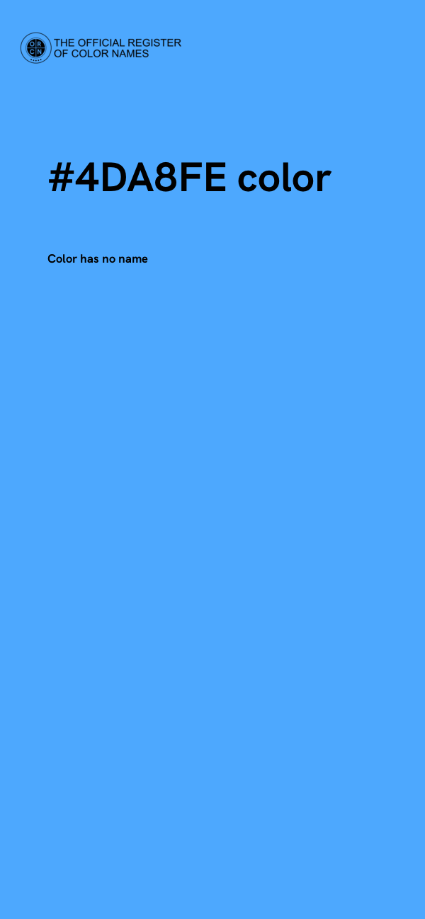 #4DA8FE color image
