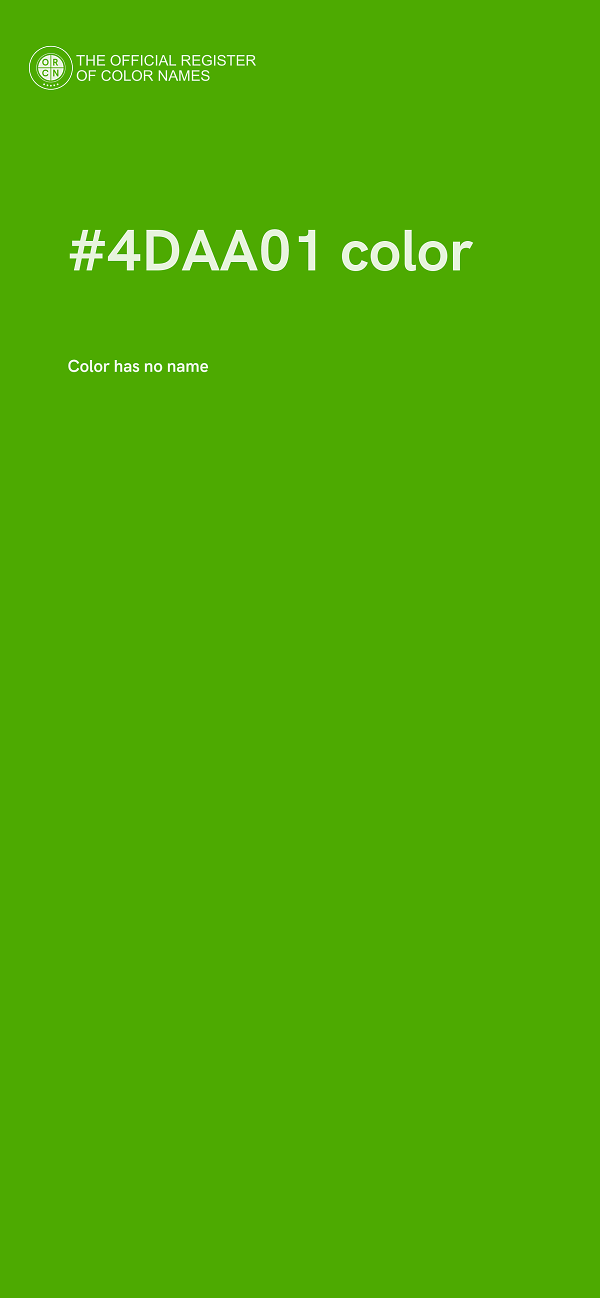 #4DAA01 color image